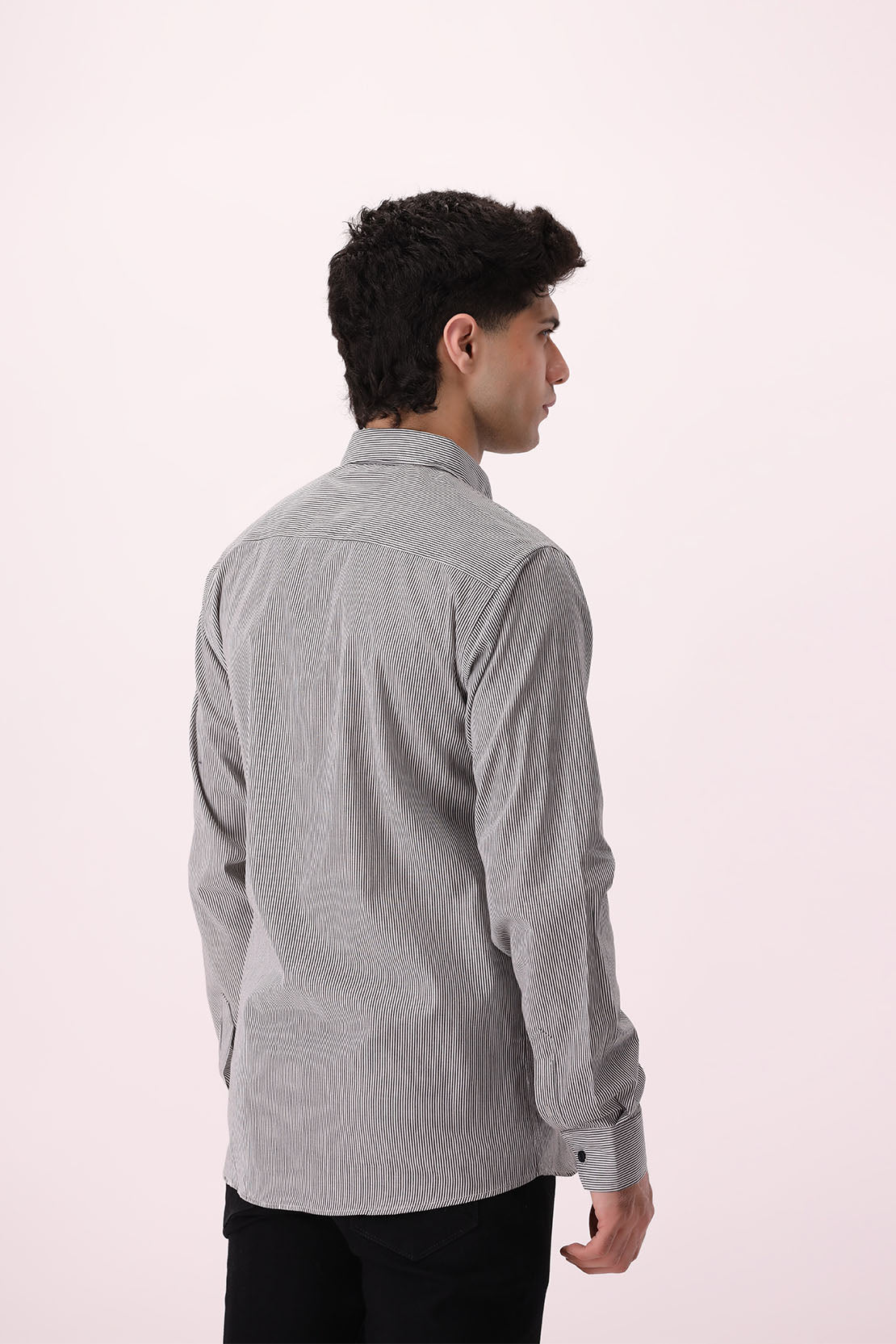 Striped Button-Down Shirt