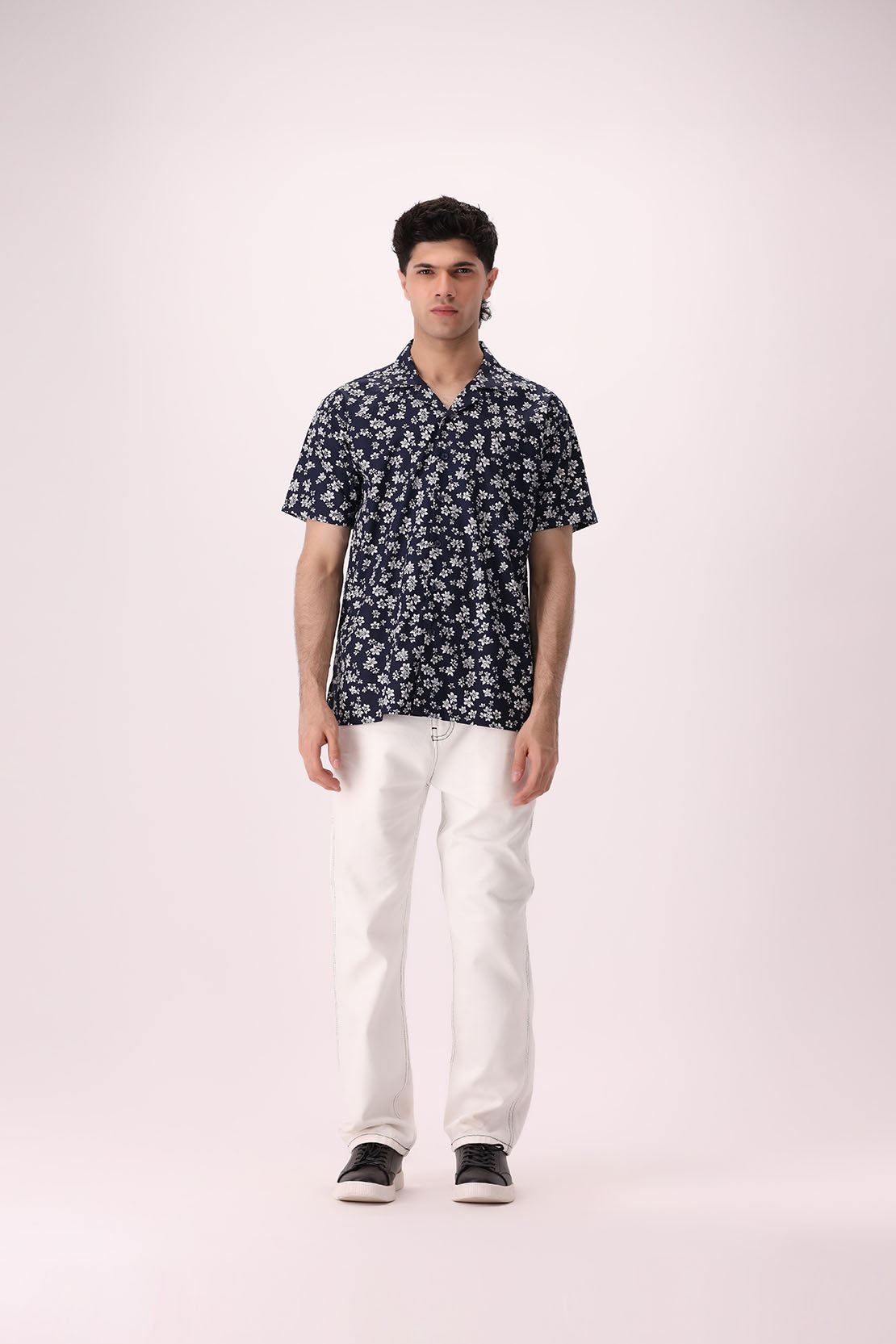 Boxy Floral Printed Shirt
