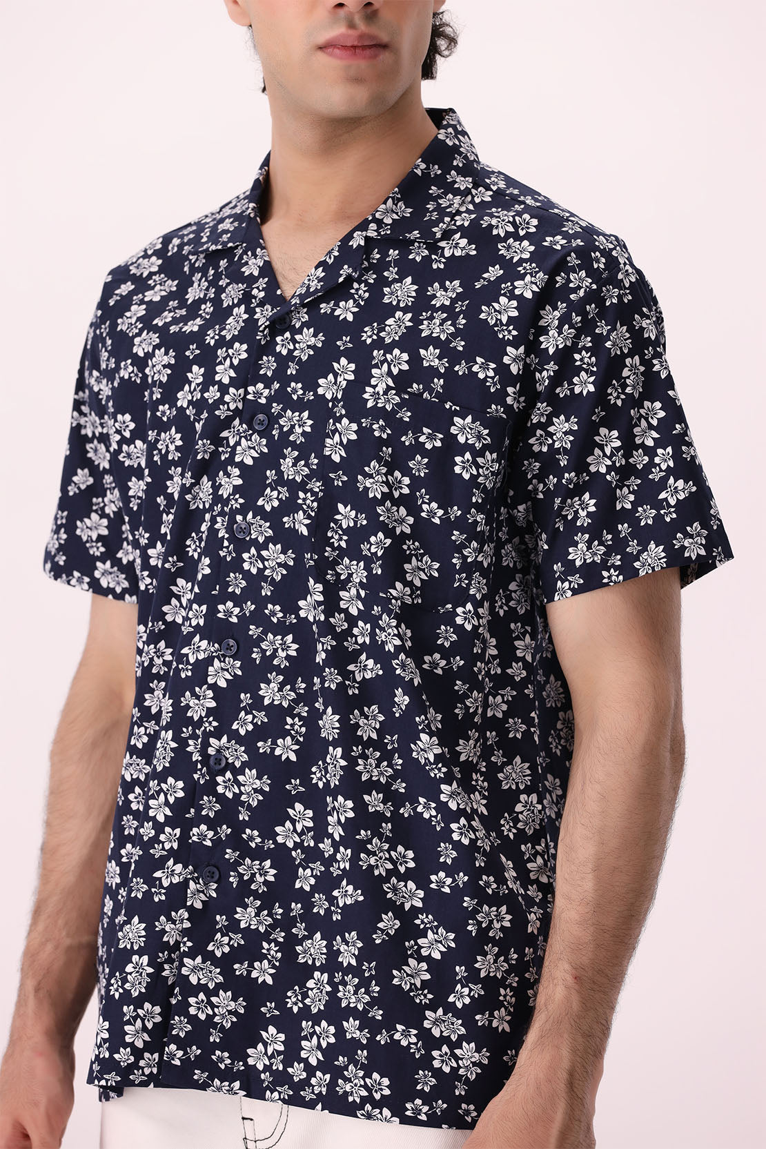 Boxy Floral Printed Shirt