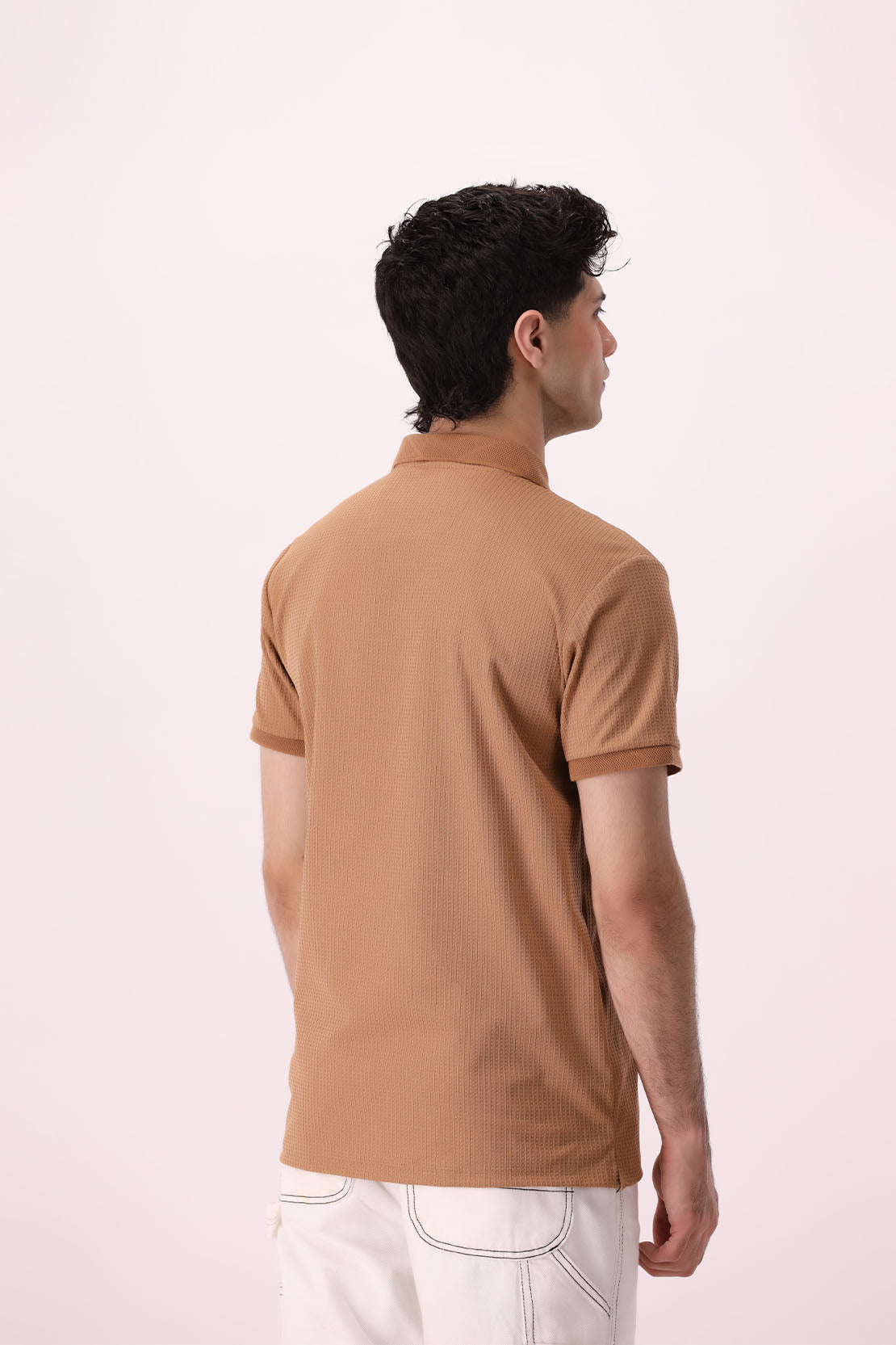 Knitted Half Zip Polo