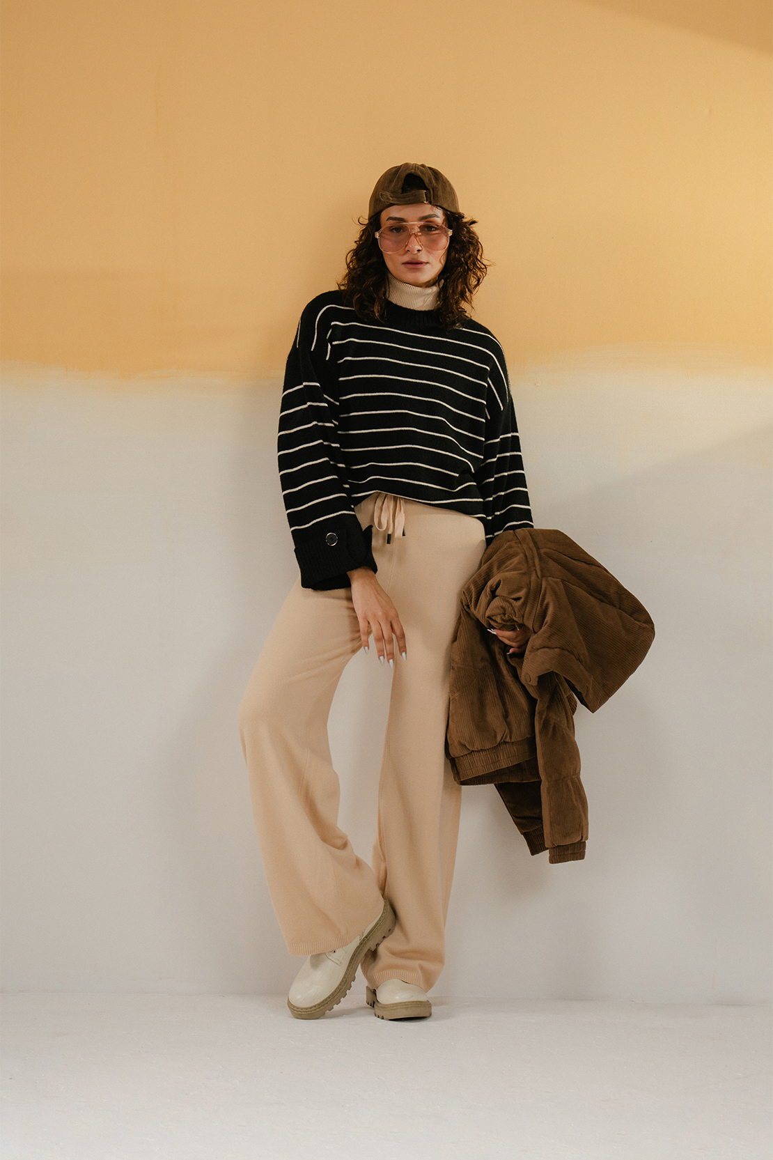 Ladies Striped Sweater