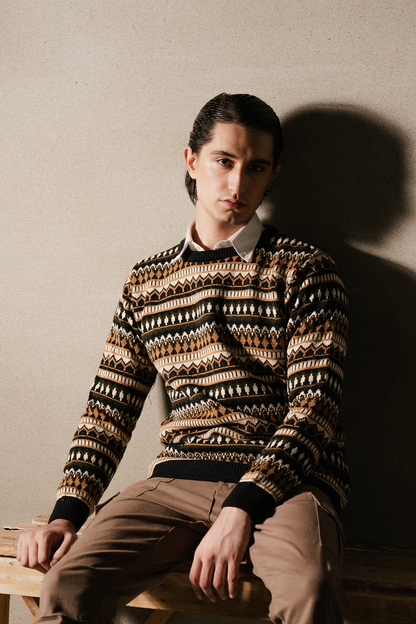 TEXTURED KNIT SWEATER