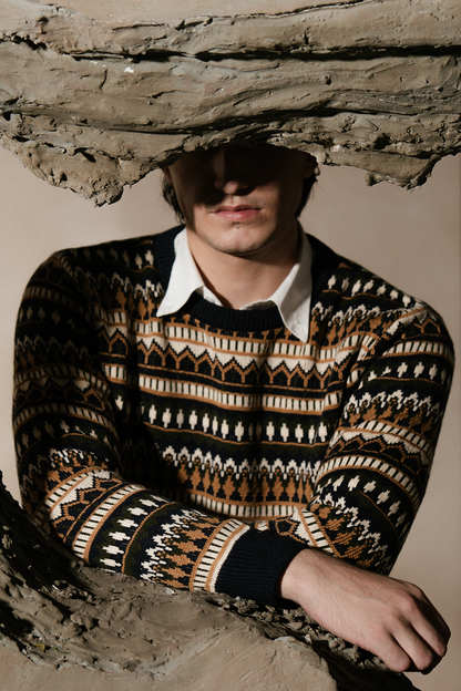 TEXTURED KNIT SWEATER