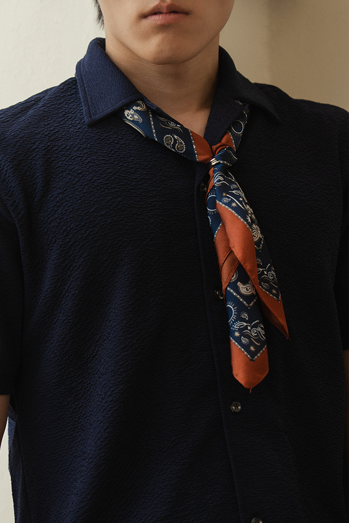 MEN COORD SET TEXTURED SHIRT