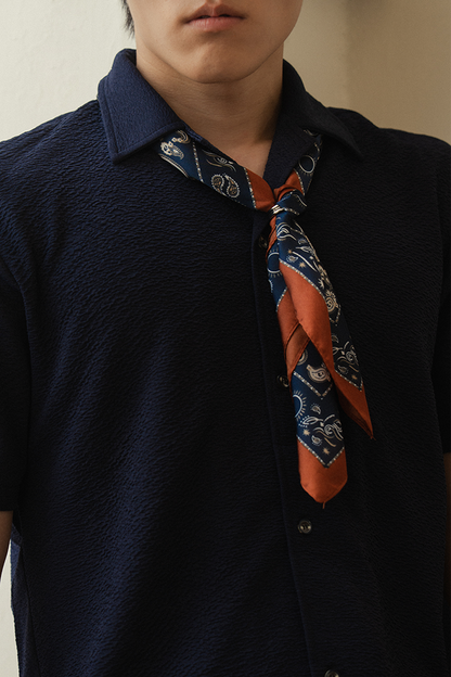 MEN COORD SET TEXTURED SHIRT