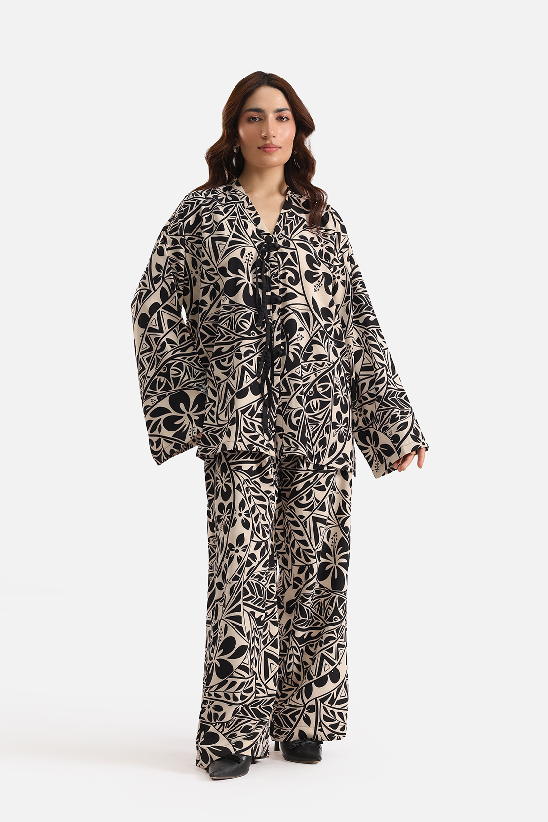 Co-ord set printed top