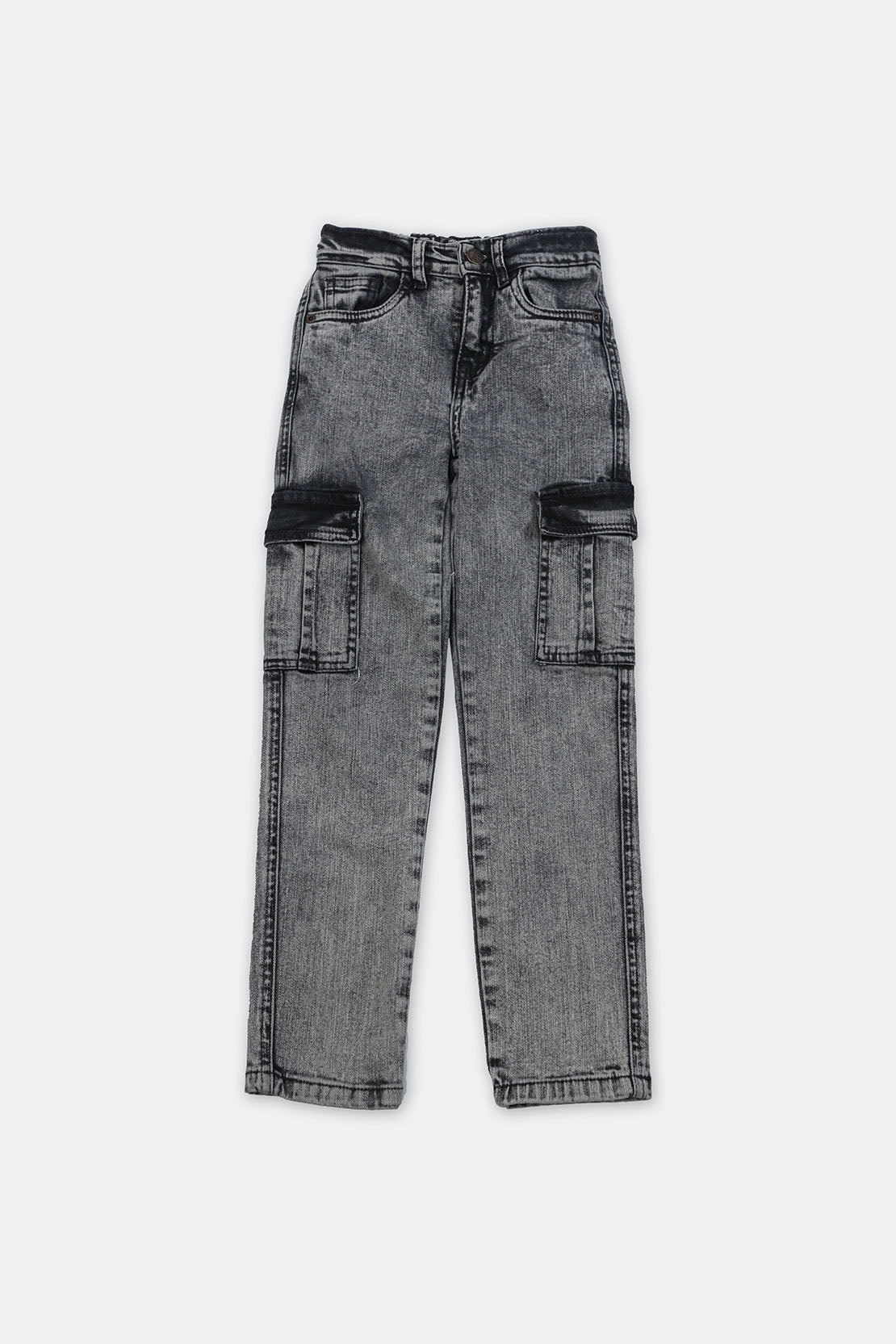 Denim Cargo Pants