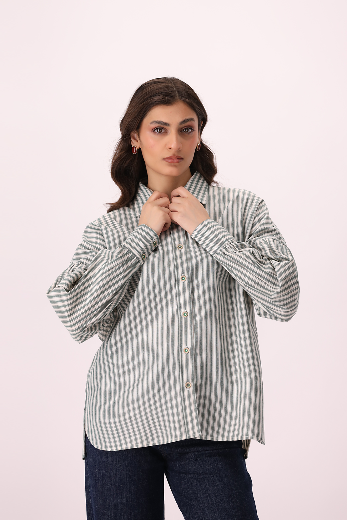 Striped Button Down Shirt