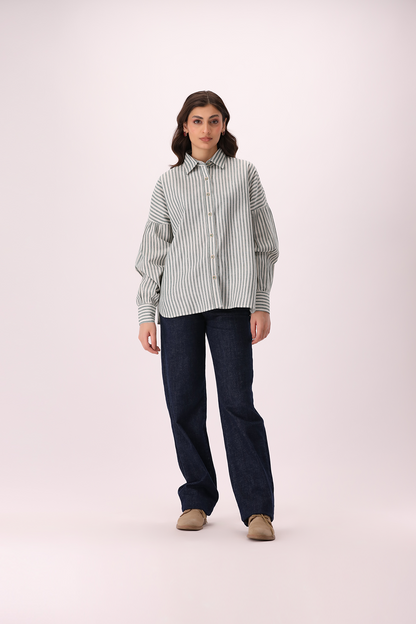 Striped Button Down Shirt