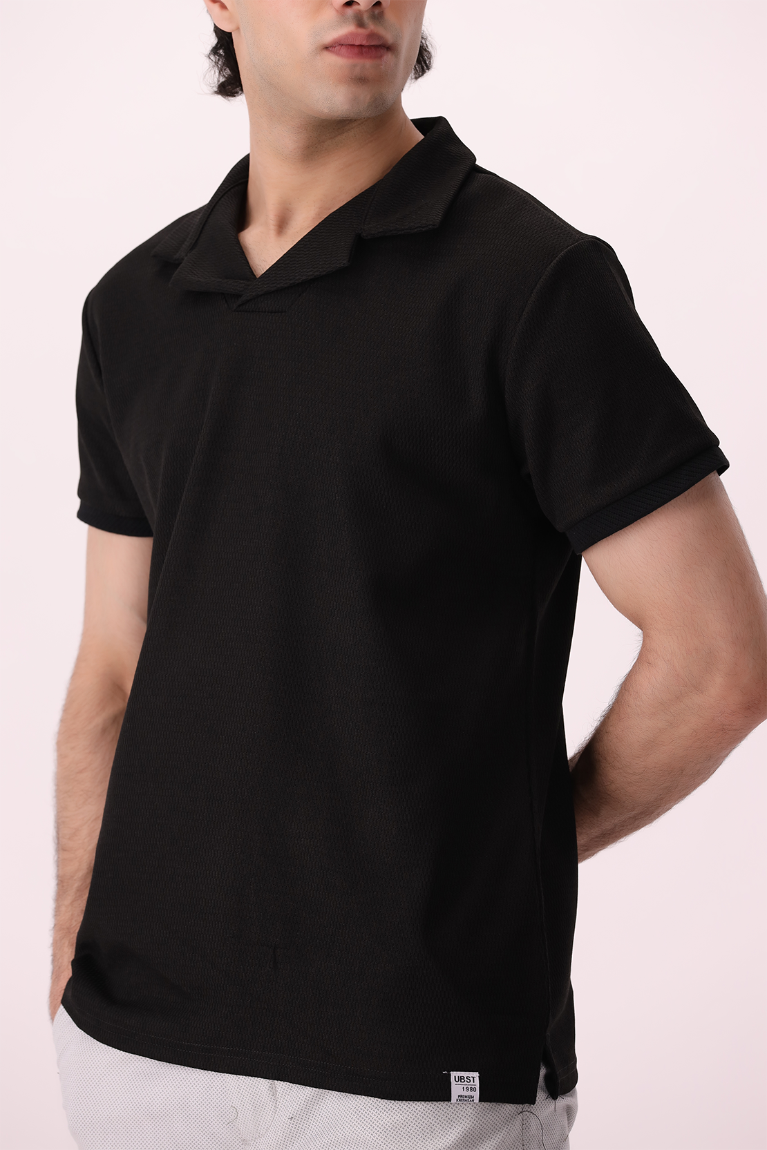 Johnny Collar Striped Polo