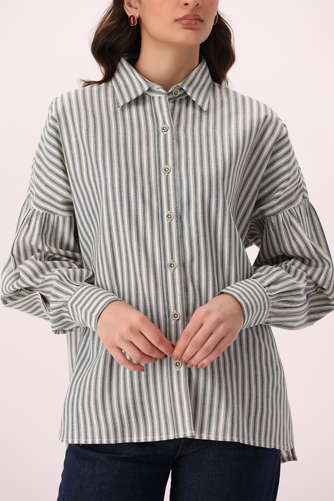 Striped Button Down Shirt