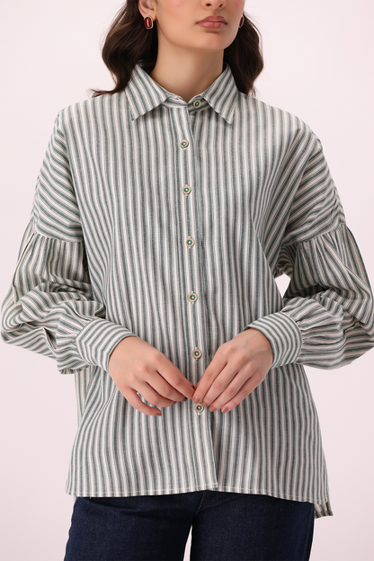 Striped Button Down Shirt