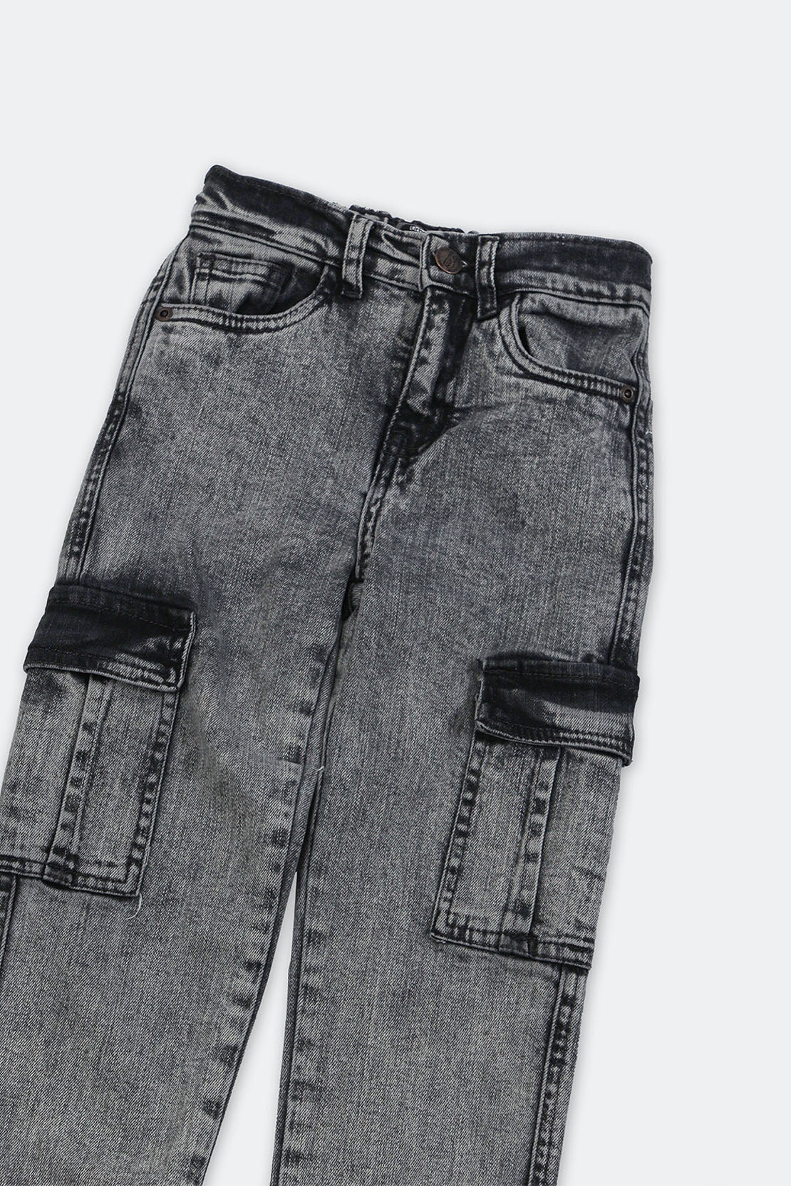 Denim Cargo Pants