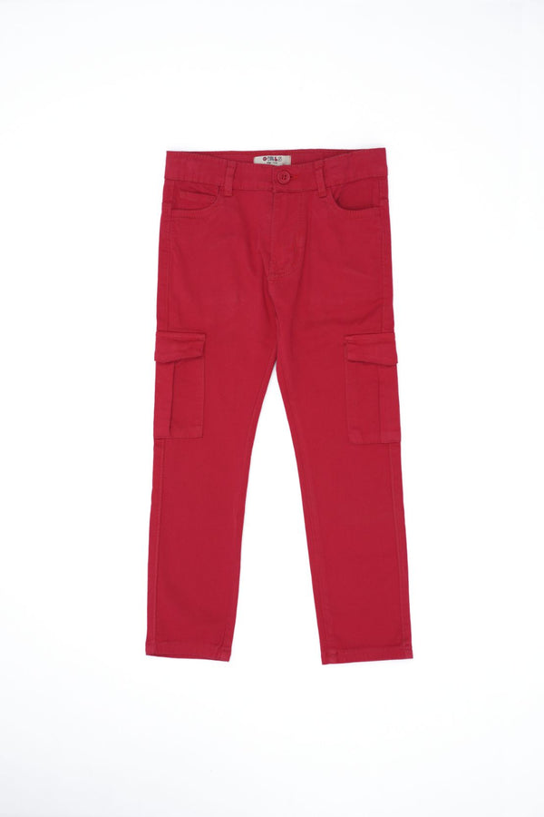 Red Casual Pant