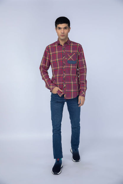 Red Casual Shirt
