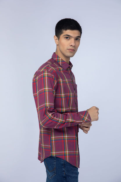 Red Casual Shirt