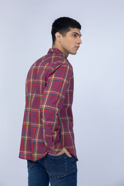Red Casual Shirt