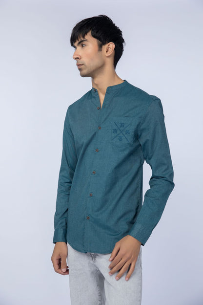 Teal Casual Shirts