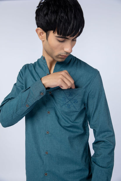 Teal Casual Shirts